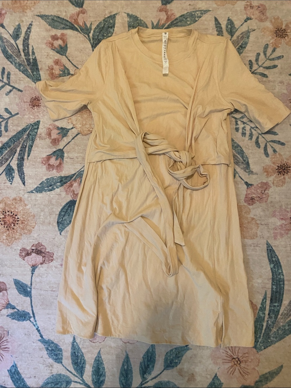 Lululemon Cotton Wrap-Front T-Shirt Dress Sz 4